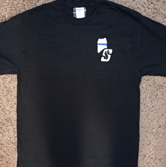 Port & Company Mens Crew Neck T shirt Medium Black - Picture 1 of 6